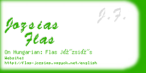 jozsias flas business card